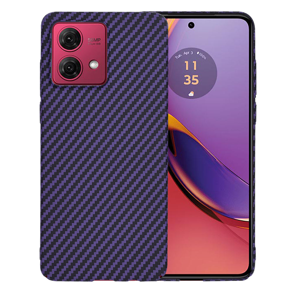 Hoes voor Motorola Moto G84, Techsuit, Carbonite FiberShell, Paars