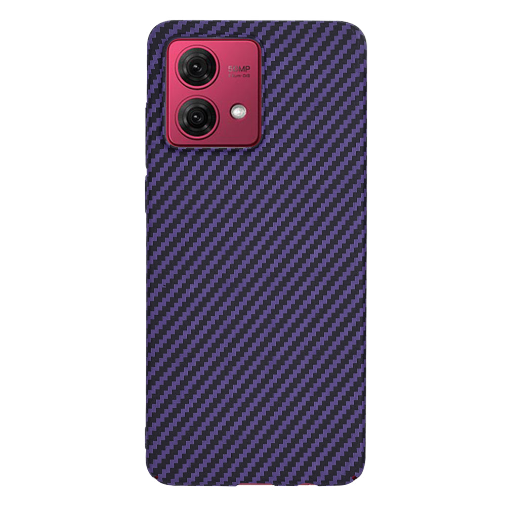 Hoes voor Motorola Moto G84, Techsuit, Carbonite FiberShell, Paars