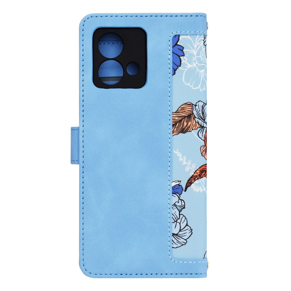 Hoes voor Motorola Moto G84, Techsuit, FlipCraft, Blauw