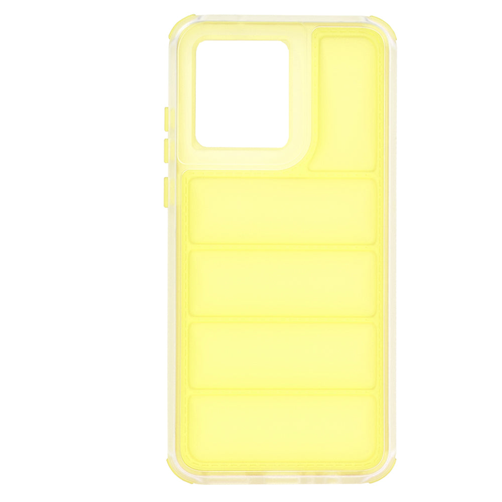 Hoes voor Motorola Moto G84, Techsuit, Wave Shield, Geel