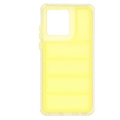 Hoes voor Motorola Moto G84, Techsuit, Wave Shield, Geel