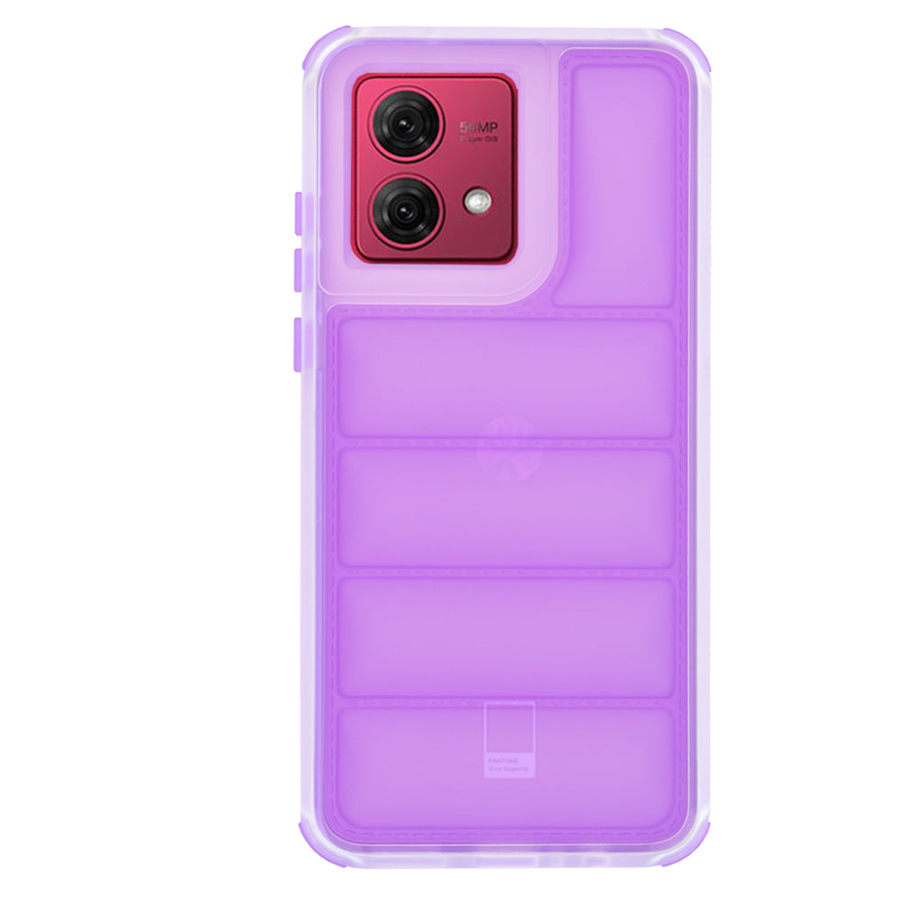 Hoes voor Motorola Moto G84, Techsuit, Wave Shield, Paars