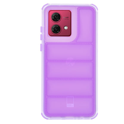 Hoes voor Motorola Moto G84, Techsuit, Wave Shield, Paars