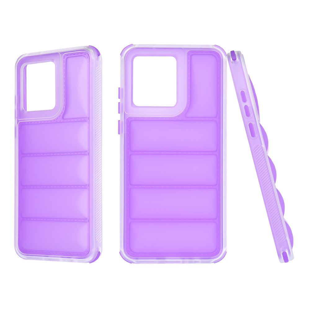 Hoes voor Motorola Moto G84, Techsuit, Wave Shield, Paars