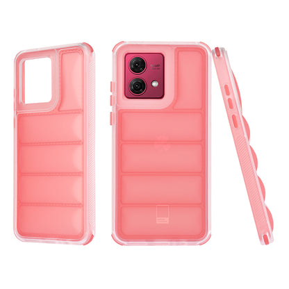 Hoes voor Motorola Moto G84, Techsuit, Wave Shield, Rood