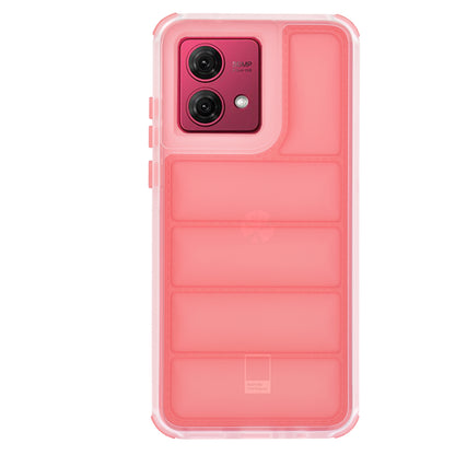 Hoes voor Motorola Moto G84, Techsuit, Wave Shield, Rood
