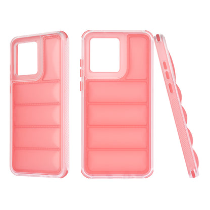 Hoes voor Motorola Moto G84, Techsuit, Wave Shield, Rood