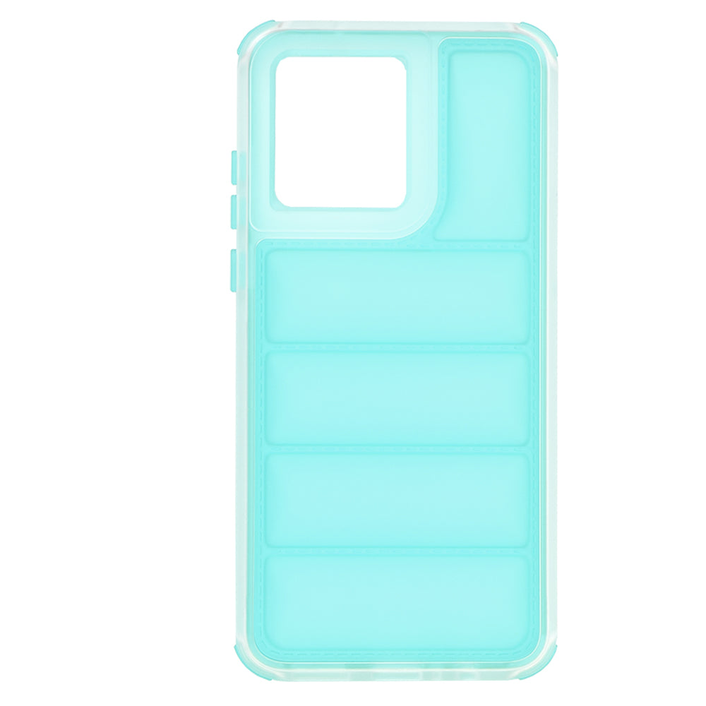 Hoes voor Motorola Moto G84, Techsuit, Wave Shield, Turkoois
