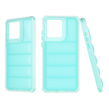 Hoes voor Motorola Moto G84, Techsuit, Wave Shield, Turkoois