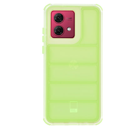 Case for Motorola Moto G84, Techsuit, Wave Shield, Green
