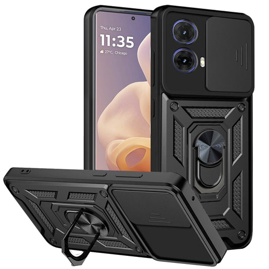 Hoes voor Motorola Moto G85, Techsuit, CamShield, Zwart