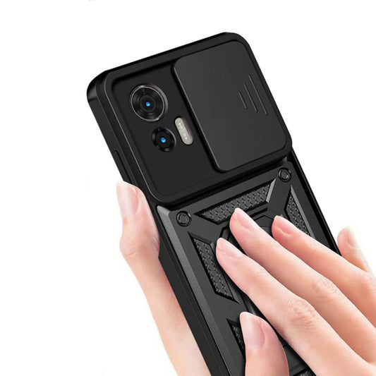 Hoes voor Motorola Moto G85, Techsuit, CamShield, Zwart