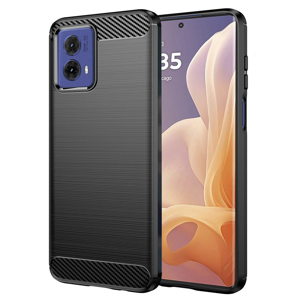 Hoes voor Motorola Moto G85, Techsuit, Carbon, Zwart
