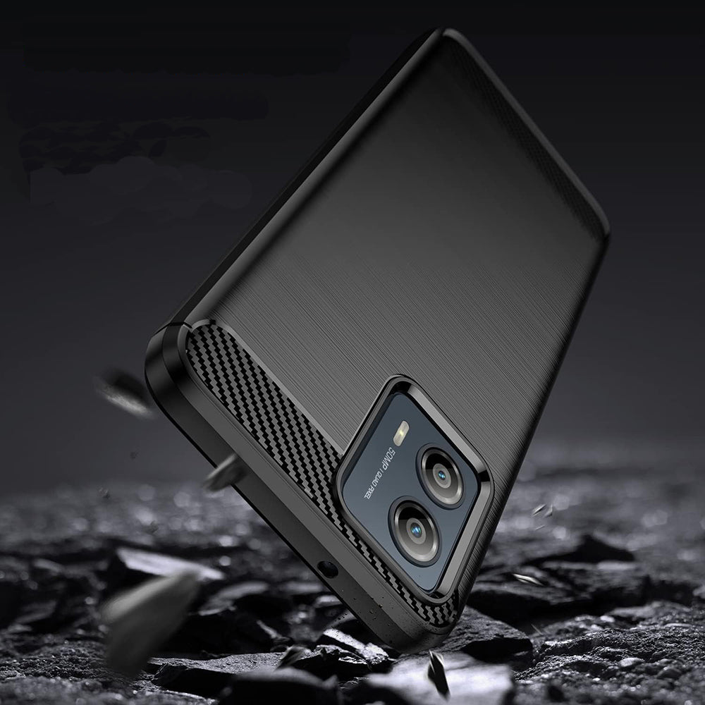 Hoes voor Motorola Moto G85, Techsuit, Carbon, Zwart