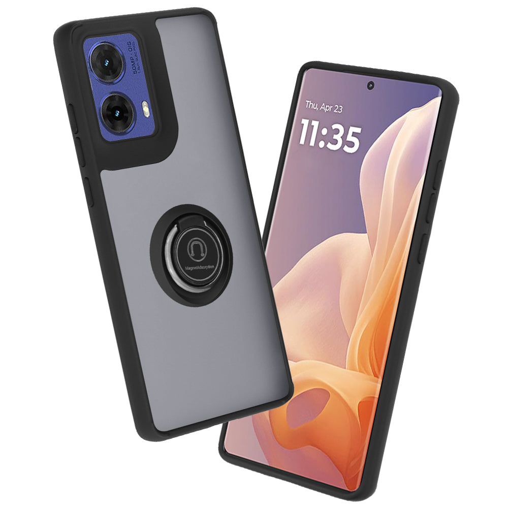 Hoes voor Motorola Moto G85, Techsuit, Glinth, Zwart