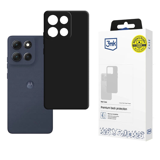Hoes voor Motorola Moto G86, 3MK, Mat Zwart