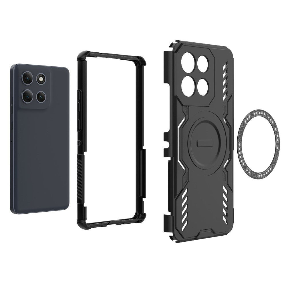 MagSafe Case for Motorola Moto G86 Power, Techsuit, ArmorMag, Black