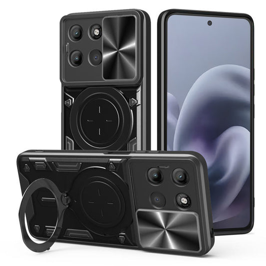 Hoes voor Motorola Moto G86 Power, Techsuit, CamGuard Pro, Zwart