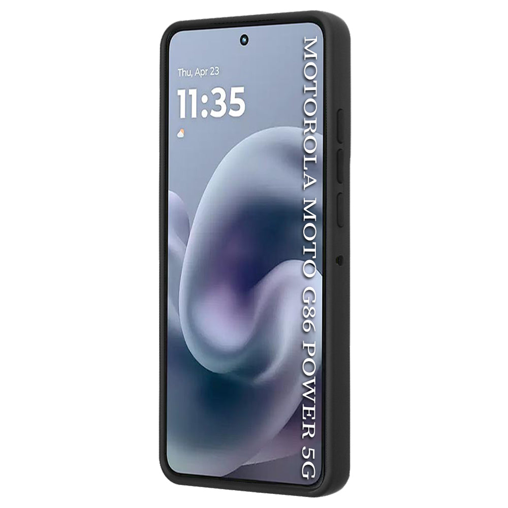 Hoes voor Motorola Moto G86 Power, Techsuit, Glinth, Zwart