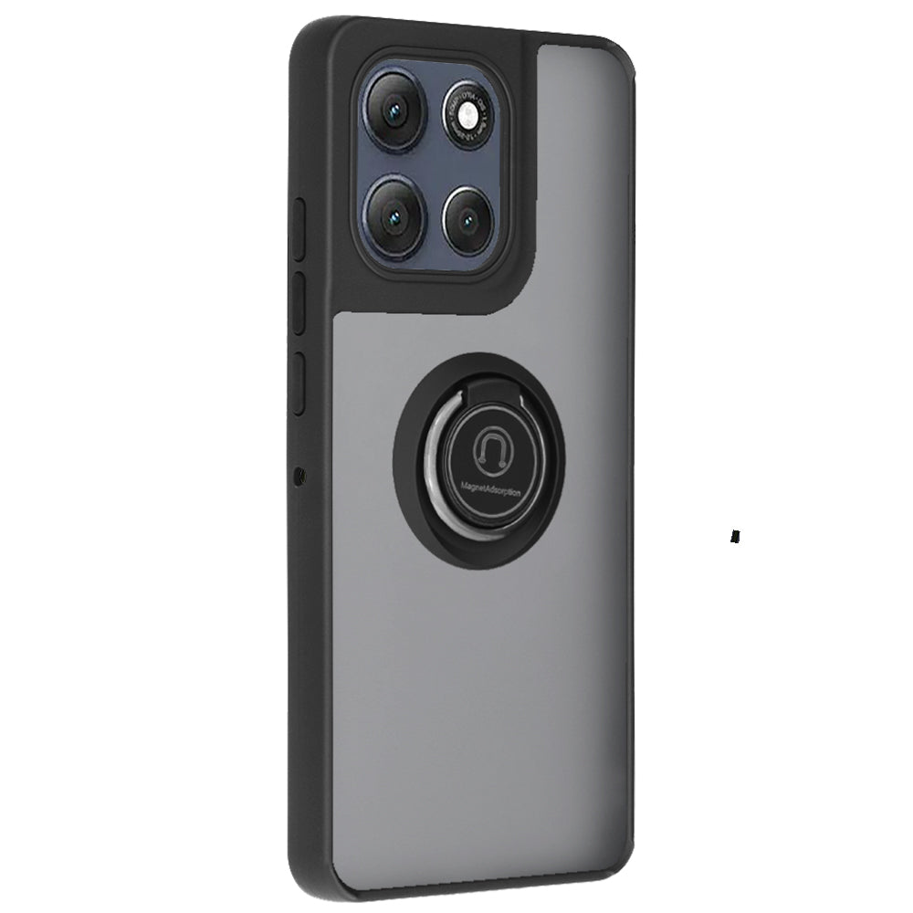 Hoes voor Motorola Moto G86 Power, Techsuit, Glinth, Zwart