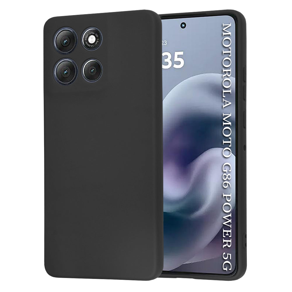 Hoes voor Motorola Moto G86 Power, Techsuit, SoftFlex, Zwart