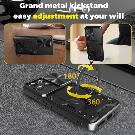 Hoes voor Motorola Moto G86, Techsuit, CamGuard Pro, Blauw