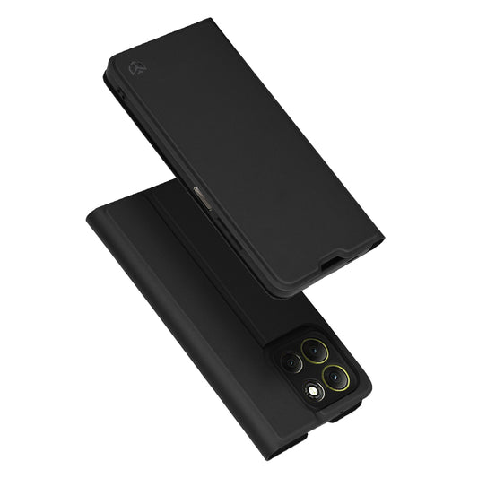 Hoes voor Motorola Moto G86, Techsuit, Magskin Book, Zwart