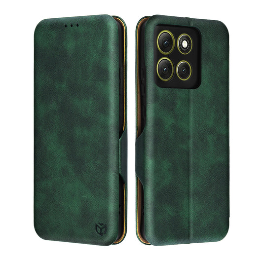 Hoes voor Motorola Moto G86, Techsuit, Safe Wallet Plus, Groen