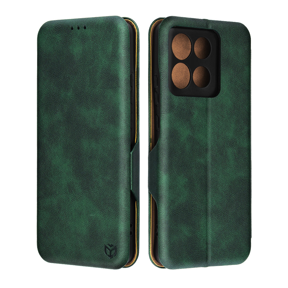 Hoes voor Motorola Moto G86, Techsuit, Safe Wallet Plus, Groen