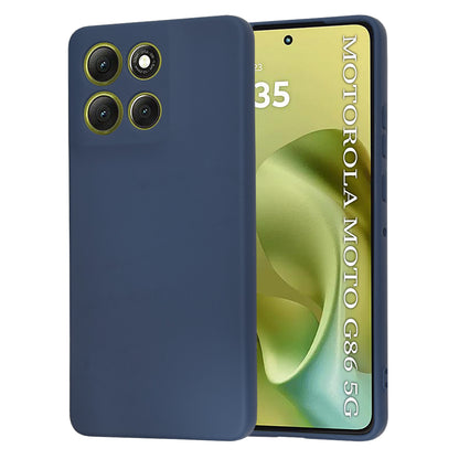 Hoes voor Motorola Moto G86, Techsuit, SoftFlex, Marineblauw