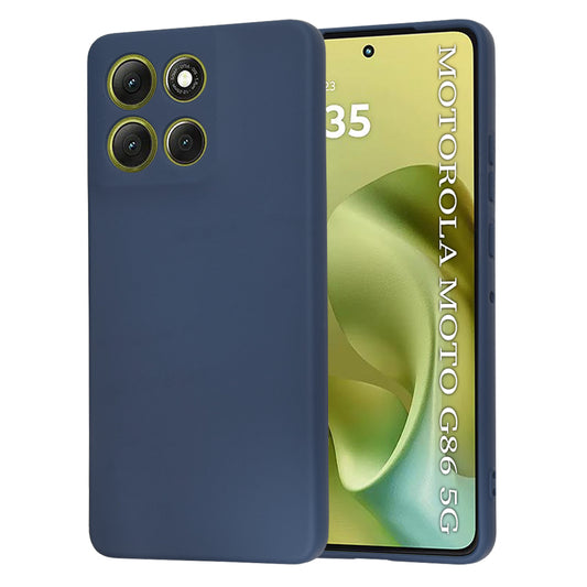 Hoes voor Motorola Moto G86, Techsuit, SoftFlex, Marineblauw
