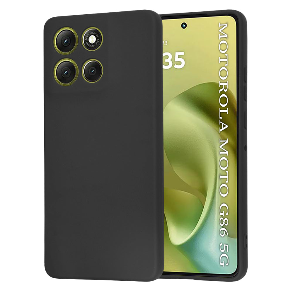 Hoes voor Motorola Moto G86, Techsuit, SoftFlex, Zwart