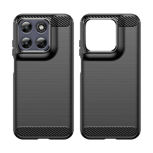 Hoes voor Motorola Moto G87, Techsuit, Carbon, Zwart