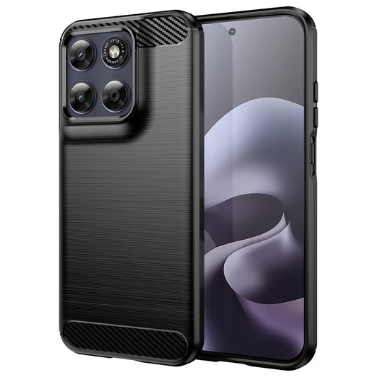 Hoes voor Motorola Moto G87, Techsuit, Carbon, Zwart