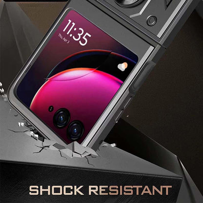 Hoes voor Motorola Razr 60 / Razr 50, Techsuit, CamShield, Zwart
