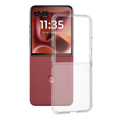 Hoes voor Motorola Razr 60 Ultra, Techsuit, Helder, Transparant