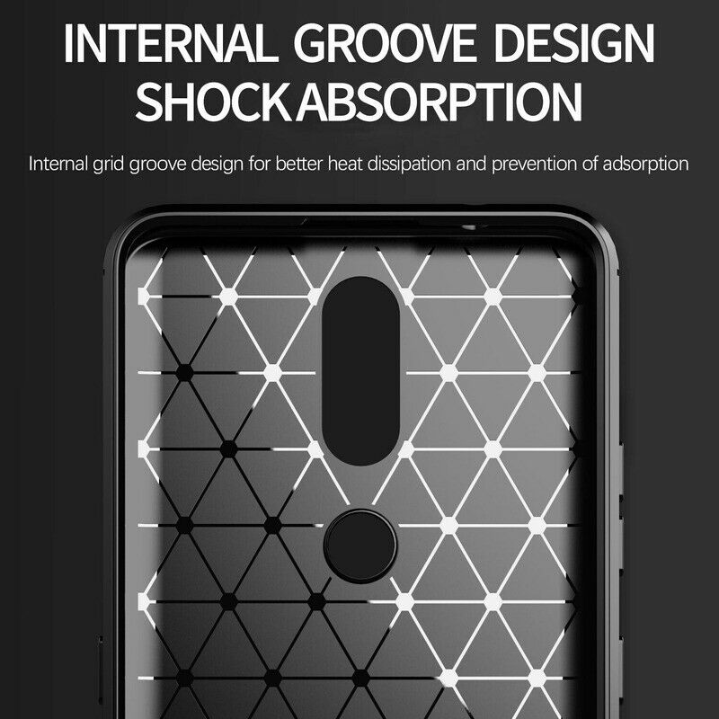 Hoes voor Nokia 2.4, Techsuit, Carbon, Zwart