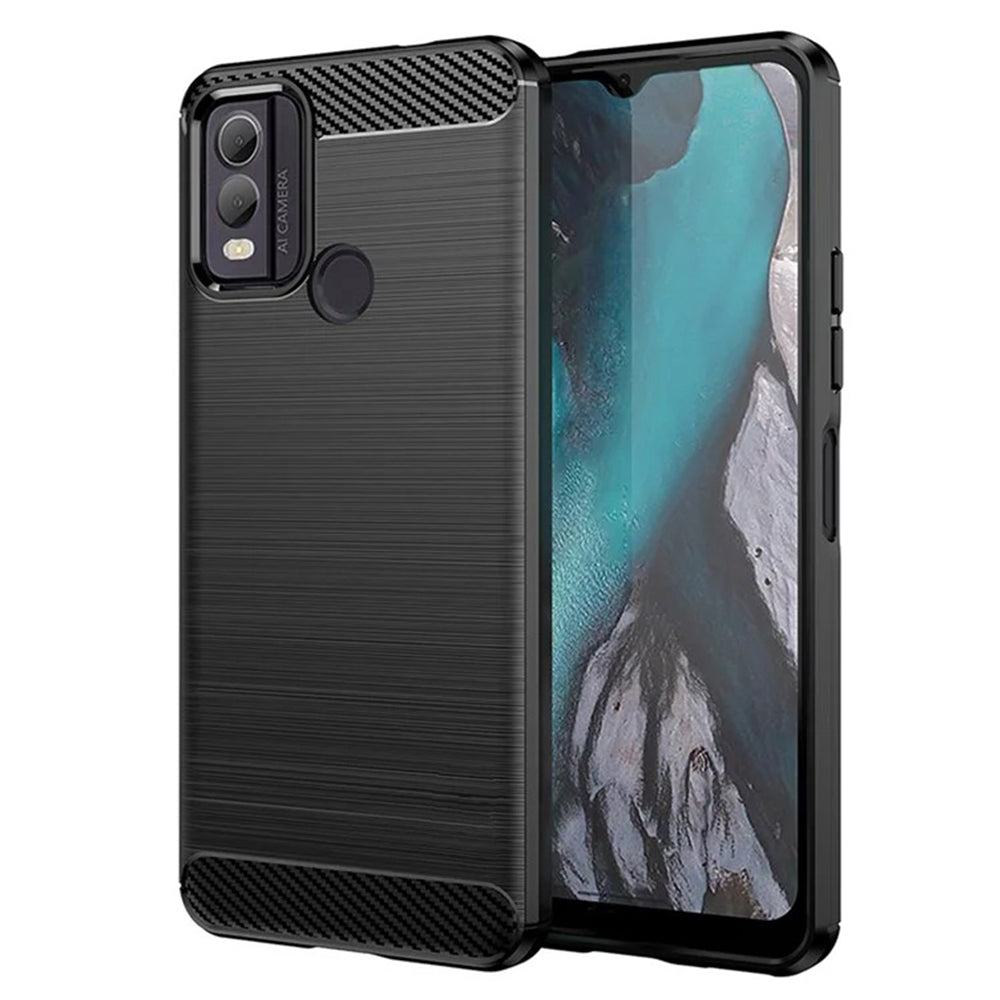 Hoes voor Nokia C22, Techsuit, Carbon, Zwart
