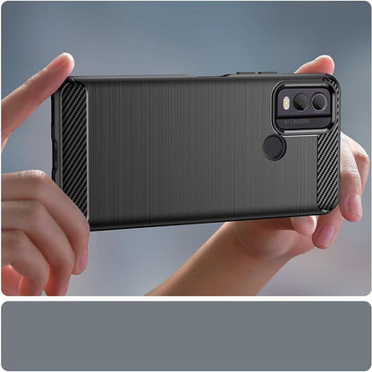 Hoes voor Nokia C22, Techsuit, Carbon, Zwart