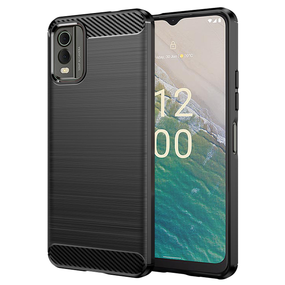 Hoes voor Nokia C32, Techsuit, Carbon, Zwart