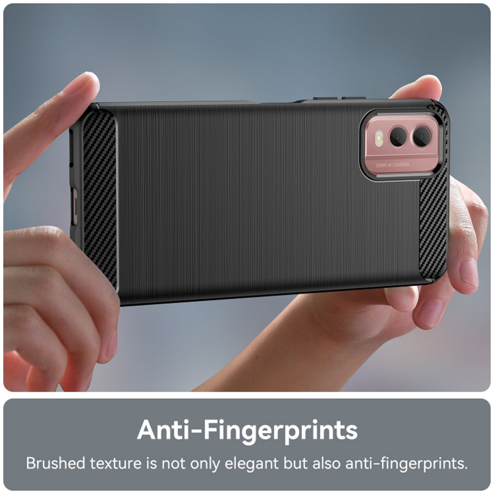 Hoes voor Nokia C32, Techsuit, Carbon, Zwart
