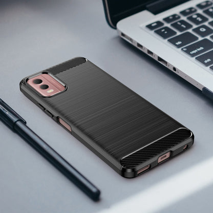 Hoes voor Nokia C32, Techsuit, Carbon, Zwart