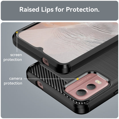 Hoes voor Nokia C32, Techsuit, Carbon, Zwart