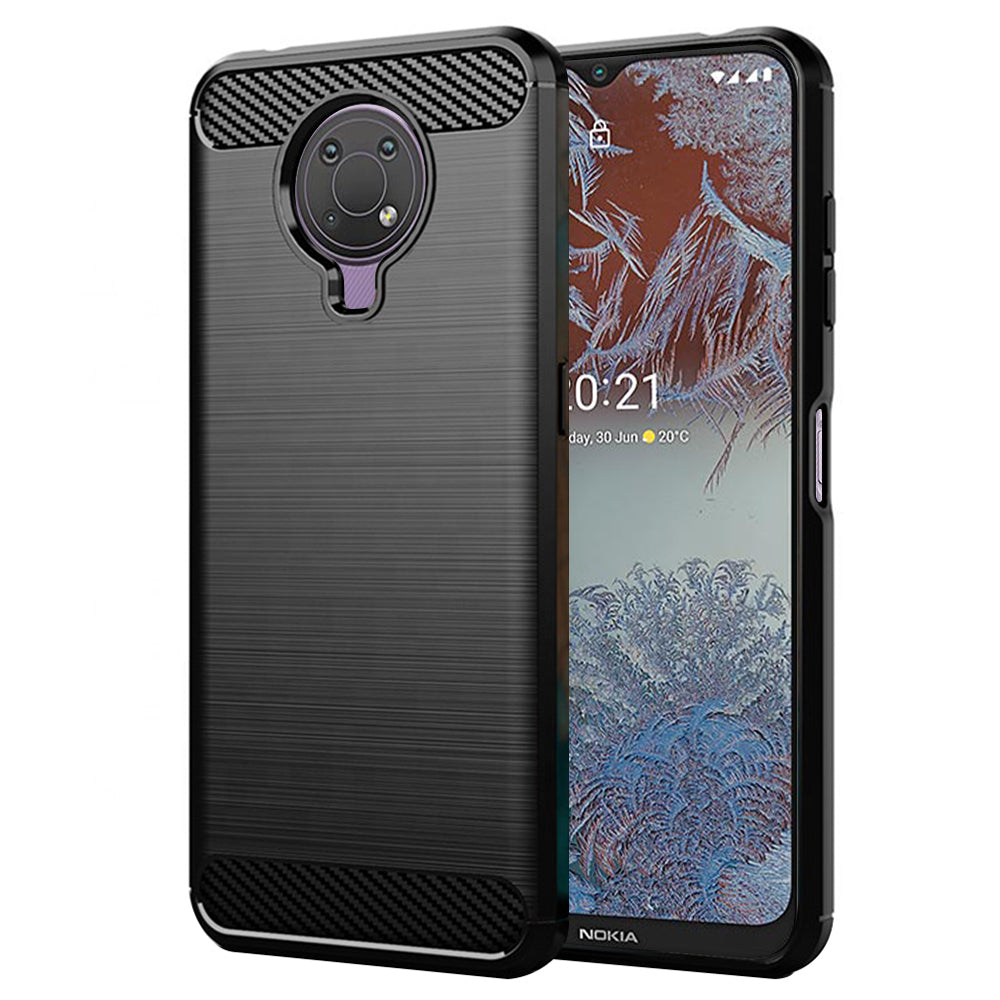 Hoes voor Nokia G10 / G20, Techsuit, Carbon, Zwart