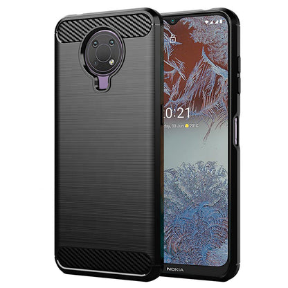 Hoes voor Nokia G10 / G20, Techsuit, Carbon, Zwart