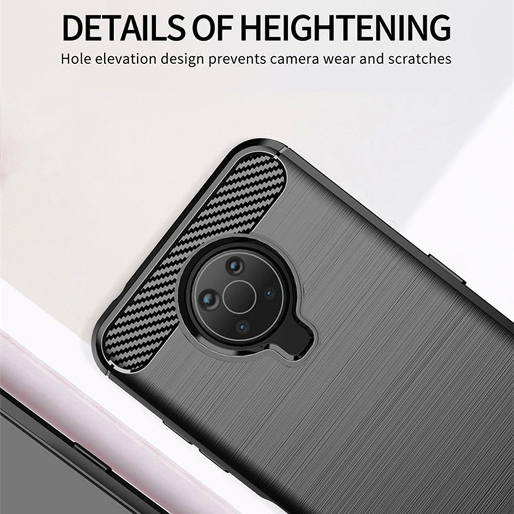 Hoes voor Nokia G10 / G20, Techsuit, Carbon, Zwart
