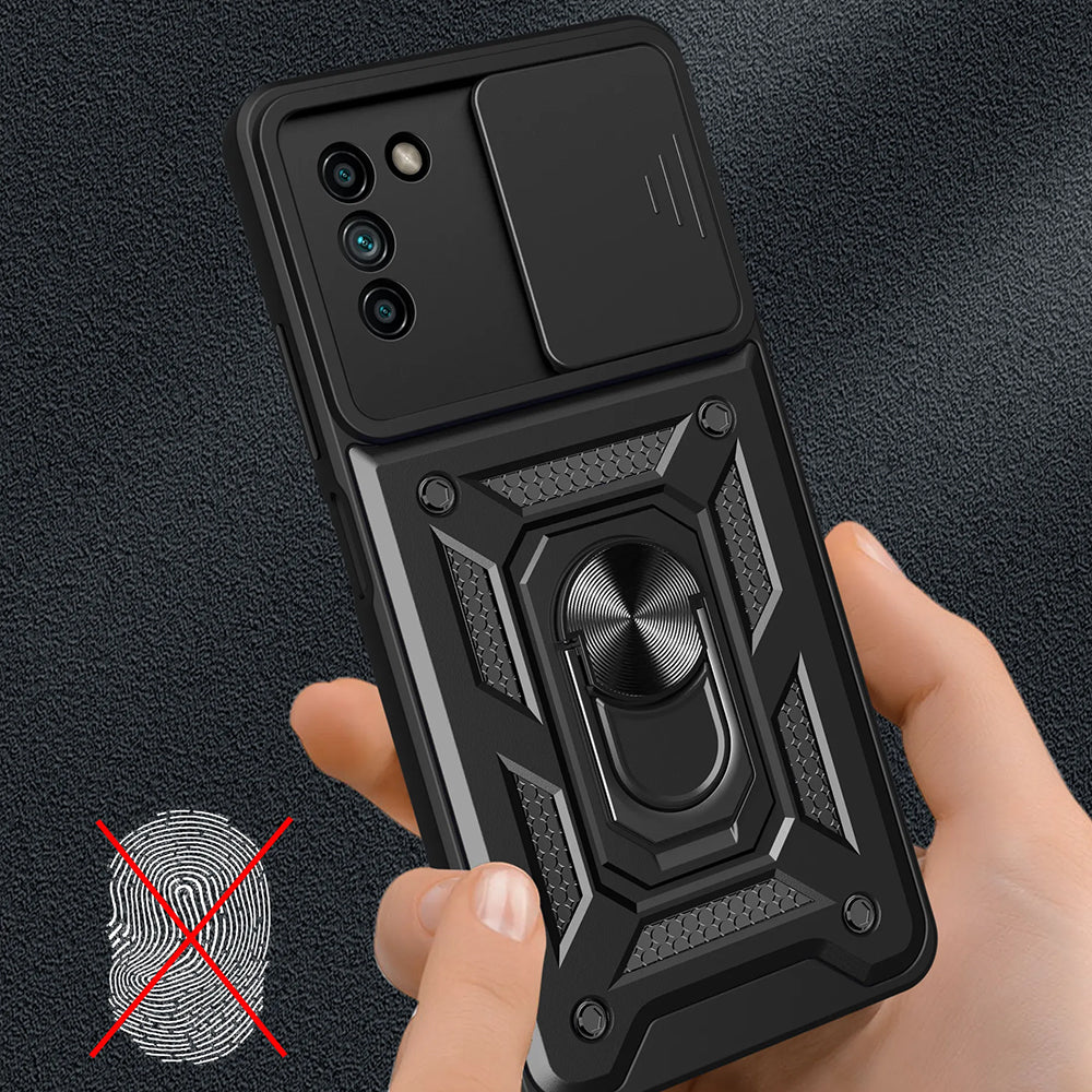 Hoes voor Nokia G21 / G11, Techsuit, CamShield, Zwart