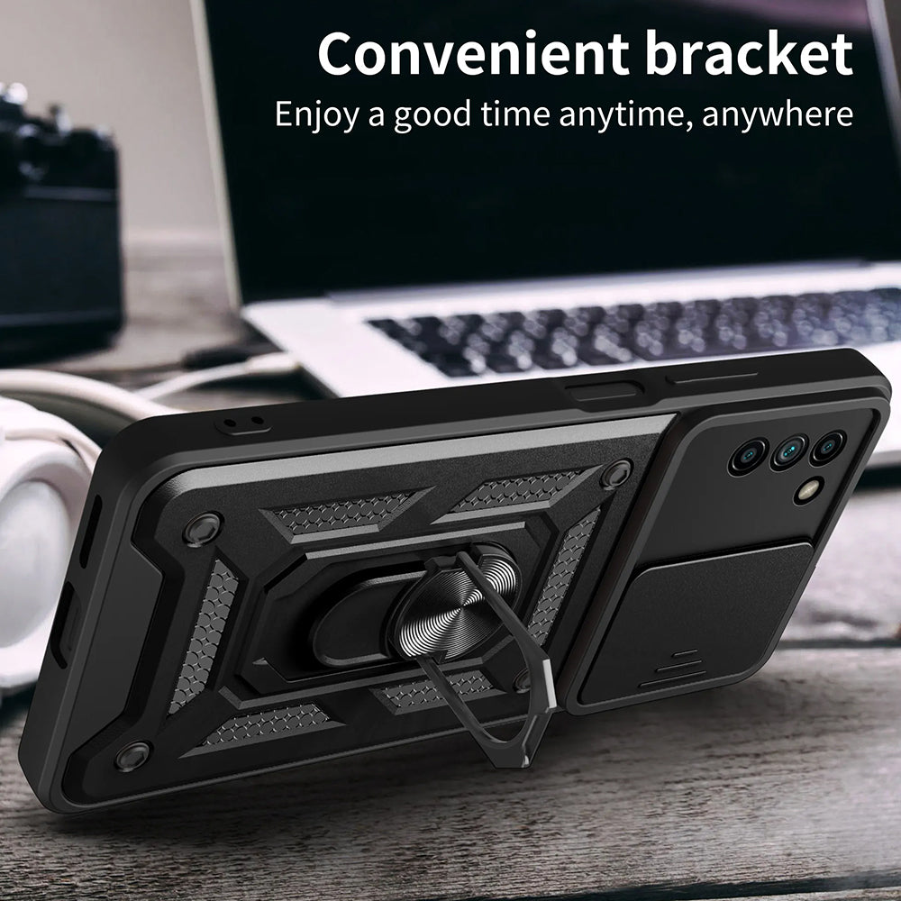 Hoes voor Nokia G21 / G11, Techsuit, CamShield, Zwart