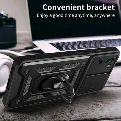 Hoes voor Nokia G21 / G11, Techsuit, CamShield, Zwart