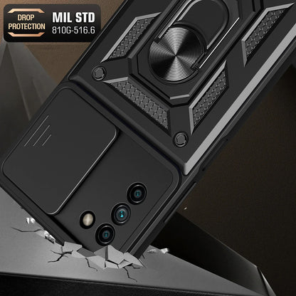 Hoes voor Nokia G21 / G11, Techsuit, CamShield, Zwart